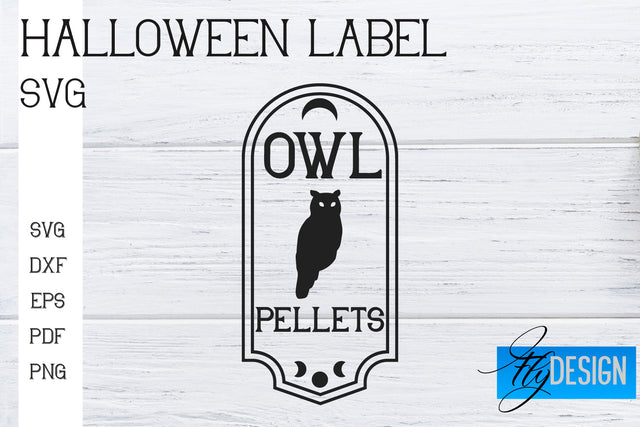 Halloween Labels SVG | Potion Labels | Vintage Bottle Labels | Halloween Apothecary Labels SVG Fly Design 