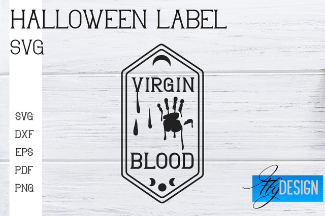 Halloween Labels SVG | Potion Labels | Vintage Bottle Labels | Halloween Apothecary Labels SVG Fly Design 