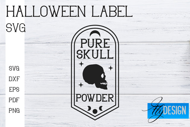 Halloween Labels SVG | Potion Labels | Vintage Bottle Labels | Halloween Apothecary Labels SVG Fly Design 