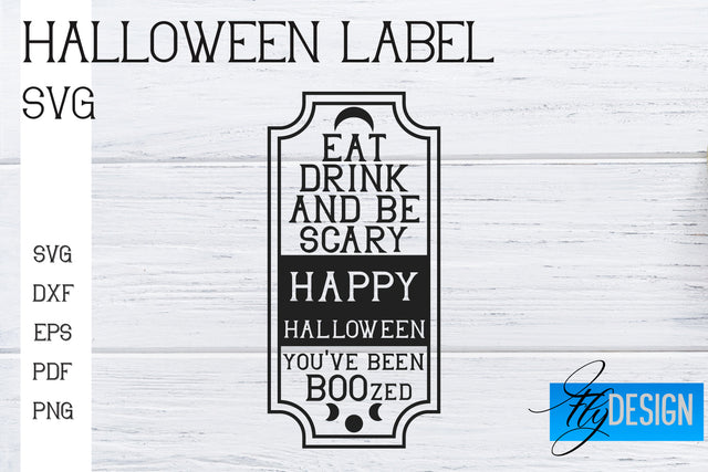 Halloween Labels SVG | Potion Labels | Vintage Bottle Labels | Halloween Apothecary Labels SVG Fly Design 