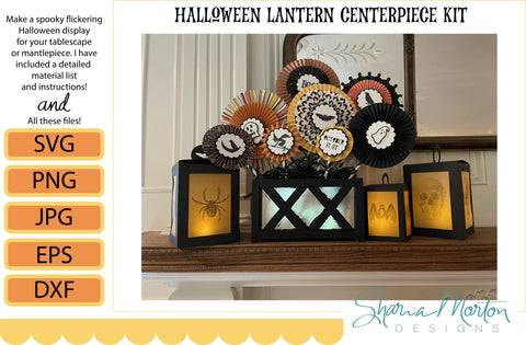 Halloween Lantern Home Decor SVG Sharia Morton Designs 