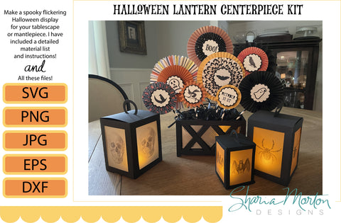 Halloween Lantern Home Decor SVG Sharia Morton Designs 