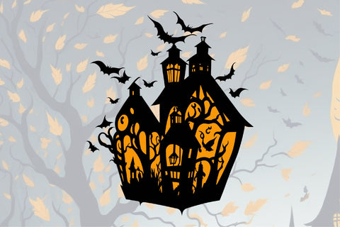 Halloween Lantern Papercut Bundle Sublimation Creativeart88 