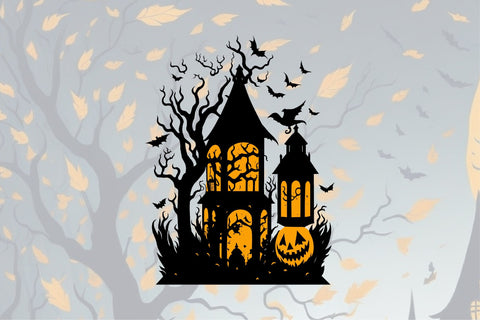 Halloween Lantern Papercut Bundle Sublimation Creativeart88 