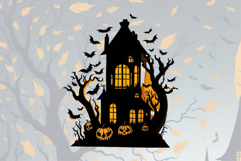 Halloween Lantern Papercut Bundle Sublimation Creativeart88 