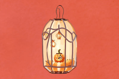 Halloween Lantern Papercut Night SVG Vol-10 SVG Jagonath Roy 