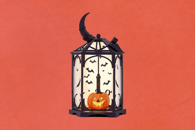 Halloween Lantern Papercut Night SVG Vol-2 SVG Jagonath Roy 