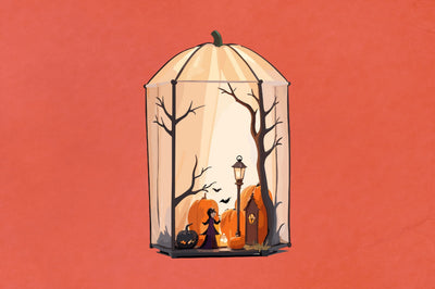 Halloween Lantern Papercut Night SVG Vol-5 SVG Jagonath Roy 