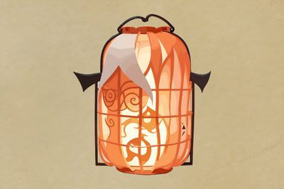 Halloween Lantern Papercut Night SVG Vol-6 SVG Jagonath Roy 