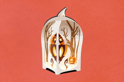 Halloween Lantern Papercut Night SVG Vol-8 SVG Jagonath Roy 