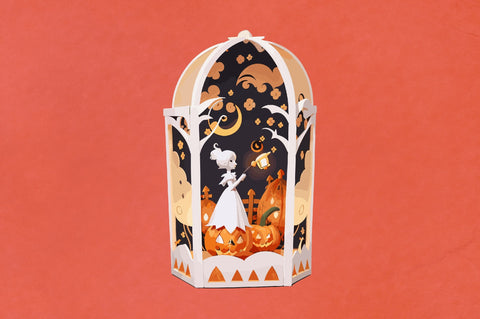 Halloween Lantern Papercut Night SVG Vol-9 SVG Jagonath Roy 