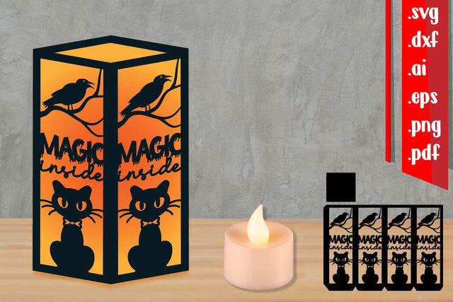 Halloween Lantern Papercut Svg 6 3D Paper zafrans studio 