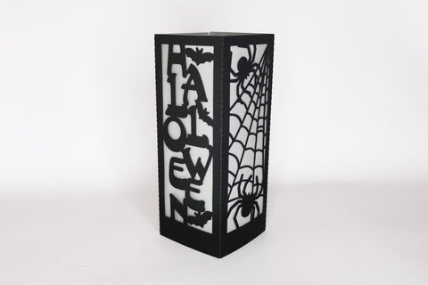 Halloween lantern svg, Spider web lantern svg 3D Paper CuttingLineStore 