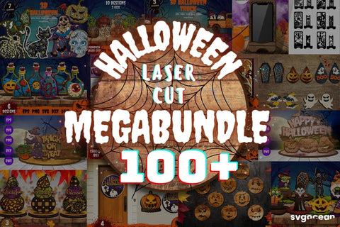 Halloween Laser Cut Bundle | Cut File | Glowforge SVG SvgOcean 