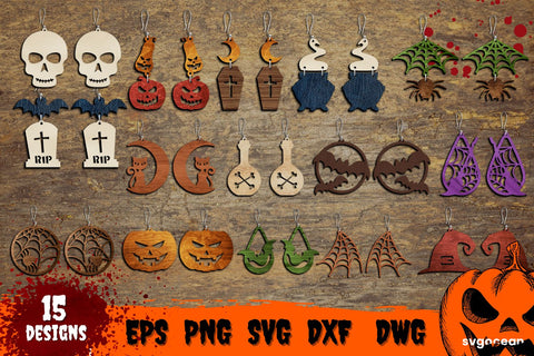 Halloween Laser Cut Bundle | Cut File | Glowforge SVG SvgOcean 