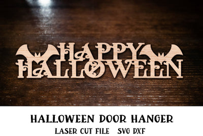 Halloween Laser Cut. Halloween SVG. Halloween Door Sign. SVG Samaha Design 