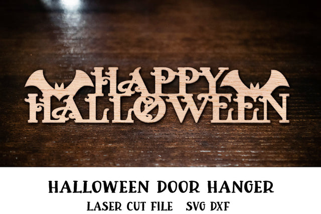Halloween Laser Cut. Halloween SVG. Halloween Door Sign. SVG Samaha Design 