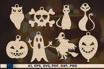 Halloween Laser SVG Bundle with Holes SVG MD JOYNAL ABDIN 