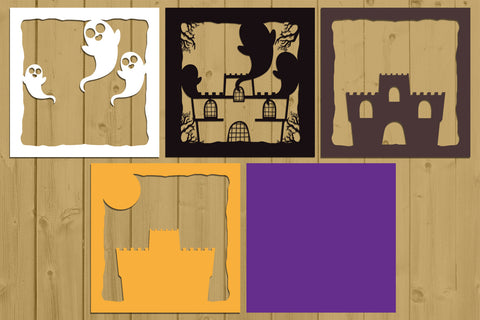 Halloween Layered Papercut 19 - svg eps ai png pdf 3D Paper zafrans studio 