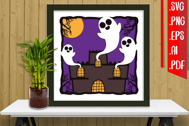 Halloween Layered Papercut 19 - svg eps ai png pdf 3D Paper zafrans studio 