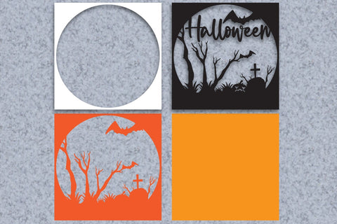 Halloween Layered Papercut 3 SVG zafrans studio 