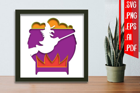 Halloween Layered Papercut 5 3D Paper zafrans studio 