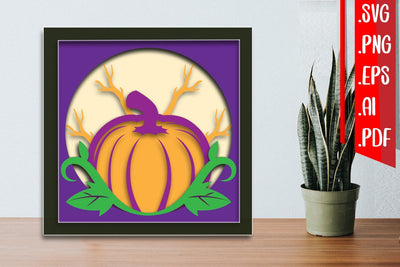 Halloween Layered Papercut 7 3D Paper zafrans studio 