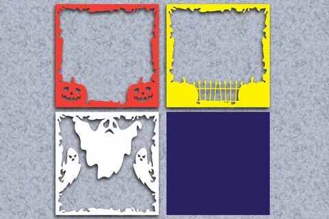 Halloween Layered Papercut 8 3D Paper zafrans studio 