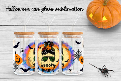 Halloween libbey can glass bundle | Halloween sublimation Sublimation Svetana Studio 