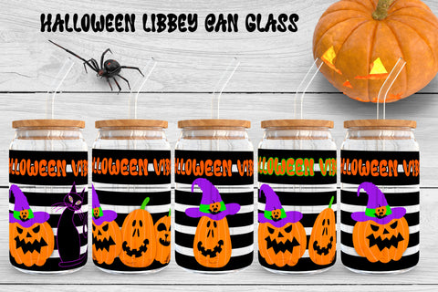 Halloween libbey can glass | Halloween sublimation Sublimation Svetana Studio 