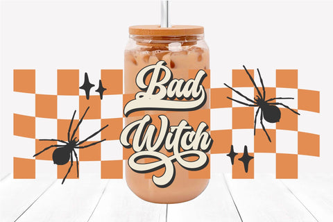 Halloween Libbey Can Glass SVG Witch Beer Can Glass SVG SVG OrangeBrushStudio 