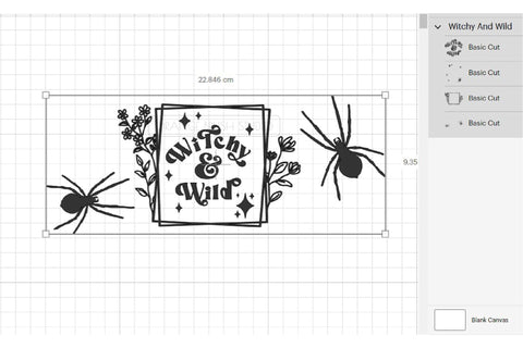 Halloween Libbey Can Glass Wrap 16 Oz | Retro Witch Wrap SVG SVG OrangeBrushStudio 