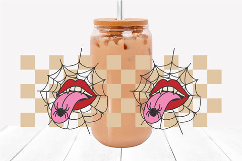 Halloween Libbey Can Glass Wrap |Retro Beer Can Glass SVG SVG OrangeBrushStudio 