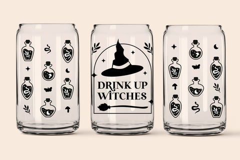 Halloween Libbey Beer Can Glass Wrap – 16 & 20oz Cup