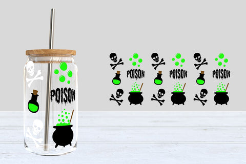 Halloween Libbey Glass Can Wraps SVG Bundle SVG B Renee Design 