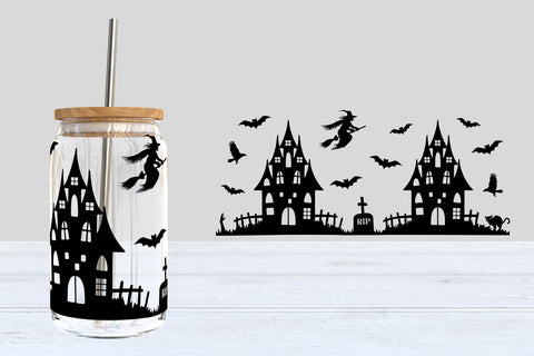 Halloween Libbey Glass Can Wraps SVG Bundle SVG B Renee Design 