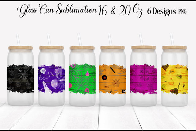 Halloween Libbey Glass Sublimation WatercolorColorDream 