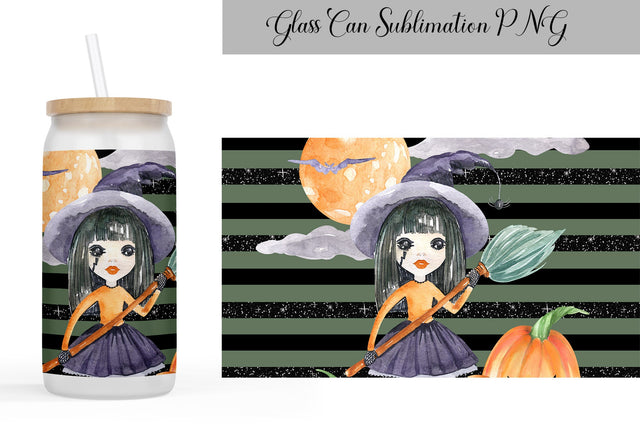 Halloween libbey glass wrap Sublimation WatercolorColorDream 