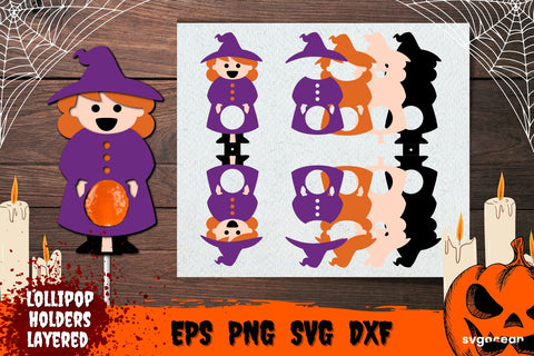 Halloween Lollipop Holders | Candy Holders | Svg Bundle | Cut File SVG SvgOcean 