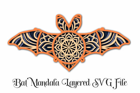 Halloween Mandala Bundle SVG - 5 Layered Mandala Designs SVG Digital Honeybee 