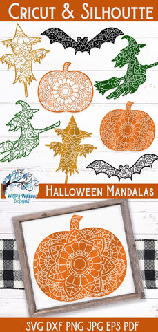 Halloween Mandala SVG Bundle SVG Wispy Willow Designs 