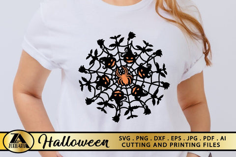 Halloween Mandala SVG PNG EPS DXF Halloween SVG for Cricut SVG zoellartz 