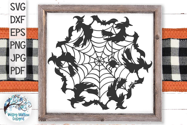 Halloween Mandala SVG SVG Wispy Willow Designs 