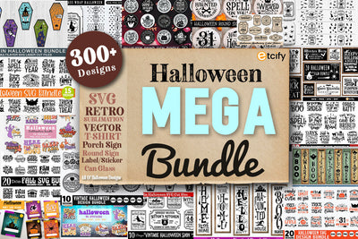 Halloween Mega bundle. 300+ designs SVG etcify 