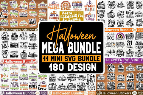 Halloween Mega Bundle, Halloween SVG Bundle, Halloween Gift Idea svg, Fall svg Bundle, Pumpkin svg, Digital Files SVG Svgcraft 