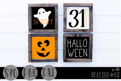Halloween mini sign bundle SVG Adeline&co 