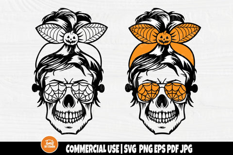 Halloween Mom Skull SVG - Halloween Svg - Momster Svg - Mom of Monsters Svg - Cut Files - Cricut - Silhouette SVG TonisArtStudio 
