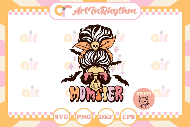Halloween Momster Svg / Halloween mama svg SVG Artinrhythm shop 