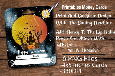 Halloween Money Card Design 6 Unique Wed Sublimation jacpot007 