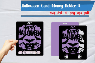 Halloween Money Card Holder 3 3D Paper zafrans studio 
